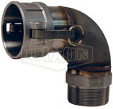 300B-90SS - Cam & Groove 90° Type B Coupler x Male NPT Elbow