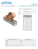 Fig. 8300CT Copper Tubing Strut Pipe Clamp, Assembled Submittal