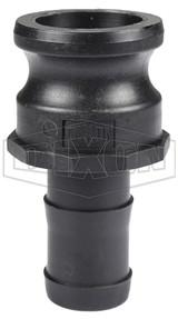 PPE125 - Glass-Filled Polypropylene Cam & Groove Type E Adapter x Hose Shank