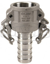 RC125BL - Boss-Lock Cam & Groove Type C Coupler x Hose Shank