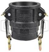 PPD150 - Glass-Filled Polypropylene Cam & Groove Type D Coupler x Female NPT