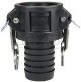 PPC50 - Glass-Filled Polypropylene Cam & Groove Type C Coupler x Hose Shank