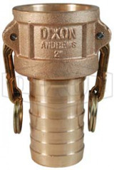 75-C-BR - Dixon Cam & Groove Type C Coupler x Hose Shank