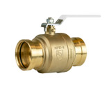 Lead Free Brass Ball Valve, Full Port, 2 Piece, Press XLC Connection, Dezincification Resistant Brass, 250 WOG