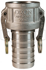 125-C-SS - Dixon Cam & Groove Type C Coupler x Hose Shank