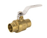 Lead Free Brass Ball Valve, Full Port, 2 Piece, Solder Connection, Dezincification Resistant Brass, 600 WOG