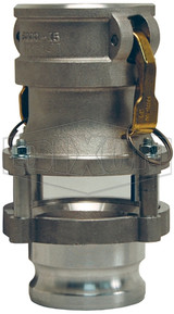 3544CA - Cam & Groove In-Line Sight Glass Coupler x Adapter