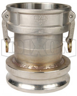 5060-DA-SS - Dixon Cam & Groove Jump Size Type DA Coupler x Adapter