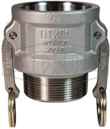 600-B-SS - Dixon Cam & Groove Type B Coupler x Male NPT