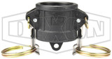 PPH75 - Glass-Filled Polypropylene Cam & Groove Type H Dust Cap