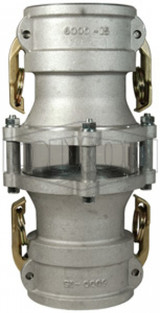 3543CC - Cam & Groove In-Line Sight Glass Coupler x Coupler