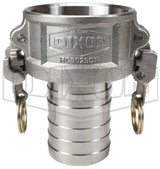 RC3025EZCR - EZ Boss-Lock Cam & Groove Type C Coupler x Hose Shank