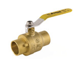 Brass Ball Valve, Full Port, 2 Piece, Solder Connection, 600 WOG