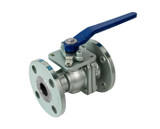 Carbon Steel Ball Valve, 2 Piece, Full Port, Flanged Connection, Class 150, Stainless Steel Ball and Stem