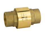 Lead Free Brass Inline Check Valve, Solder Connection, Class 150, 300 WOG