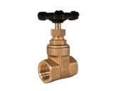 Brass Gate Valve, Non-rising Stem, Threaded Connection, 200 WOG