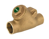 Lead Free Bronze Y-Pattern Swing Check Valve, Solder Connection, 150 Class, 300 WOG