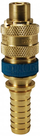 N4S4-B-LS - Dix-Lock® N-Series Interchange Male End x Hose Barb Safety-Lock Plug
