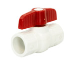 Thermoplastic Valve, PVC, Schedule 40, Solvent Connection, 150 WOG