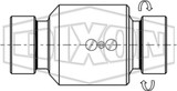 220FXFSS10200 - Swivel Joint Style 20 Female NPT x Female NPT