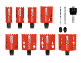 13 pc Carbide Plumbers Hole Saw Set