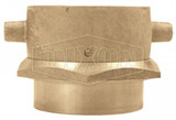 SF25F15T - Open Snoot Brass Female Swivel Adapter - Pin Lug