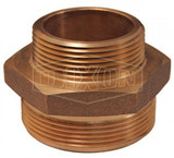 DMH2025NYFD - Double Male Hex Nipple Brass