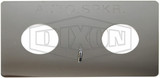 WP2HAS-C - Wall Plate for Double Clapper Siamese Assembly