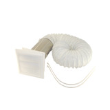 4" X 8' Louver Dryer Vent Kit w/ Flexible Vinyl Hose