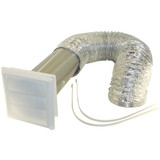 4" x 8' Louver Dryer Vent Kit w/ Flexible Aluminum Hose