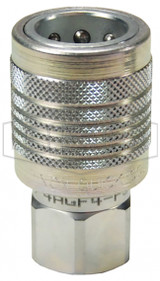 4AGOF4-PS - AG-Series Agricultural Push-Pull Ball Valve Female Threaded Coupler