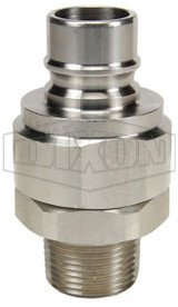 V12M12-SS - V-Series Valved Male Plug