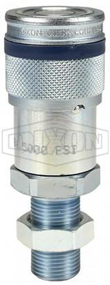 4HTRB5 - HT-Series Correct Connect® Flushface Male Threaded Bulkhead Coupler