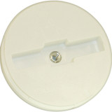 2" IPS PVC Extension Cover Plug w/ 1/4" Brass Insert