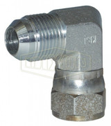 6500-6-8 - 90° Male JIC 37° Flare x Female JIC 37° Flare Swivel Elbow
