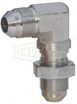 2701LN-12 - JIC 37° Flare 90° Bulkhead Elbow with Lock Nut