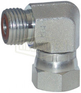 FS6500-4-4 - Male Flat Face x Female Swivel Nut 90° Elbow