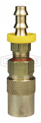 4CMB6-B-E - CM-Series Industrial Mold Unvalved Coupler Push-Loc Barb