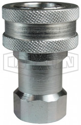 F-4HF4-HV - H-Series ISO-B Steel Mill 'Slide Gate' Female Threaded Coupler