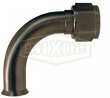 SFMF375-90 - 90° Elbow Female Weld End Metal Hose Fitting