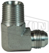 SS2501-6-6 - 90° Male JIC 37° Flare x Male NPTF Elbow