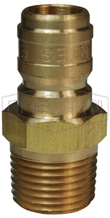 E10M10-B - E-Series Straight Through Male Threaded Plug
