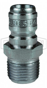 E4M4-S - E-Series Straight Through Male Threaded Plug