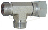 FS6602-4 - Male Flat Face x Female Swivel x Male Run Tee