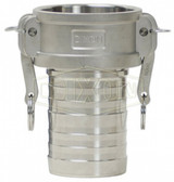 G300-C-ALCR - Global Crimp Style Cam & Groove Type C Coupler x Hose Shank
