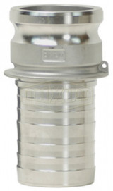 G300-E-SSCR - Global Crimp Style Cam & Groove Type E Adapter x Hose Shank