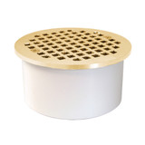 3" PVC Inside Pipe Drain w/ 3-1/2" Nickel Bronze Strainer
