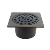 9" X 9" Cast Iron Pittsburgh Bell Trap w/ 4" Outlet