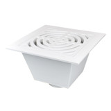 3"x4" DWV PVC Floor Sink w/ Full Grate Dome Strainer