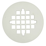 White PVC Snap-in Drain Cover